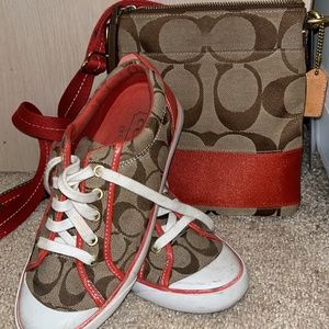 Coach sneakers w/ matching